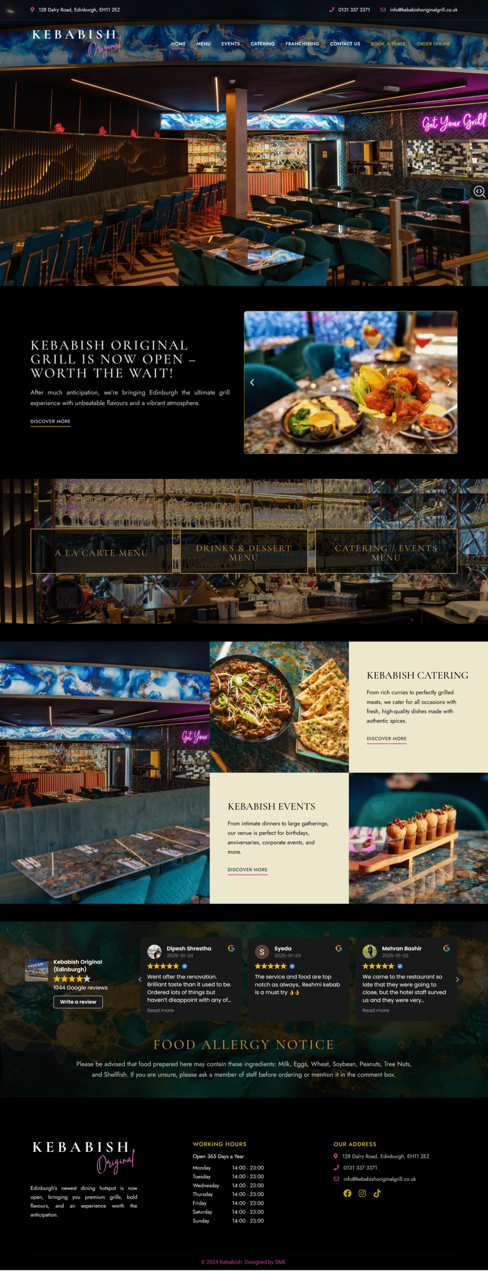 Kebabish Original website screenshot