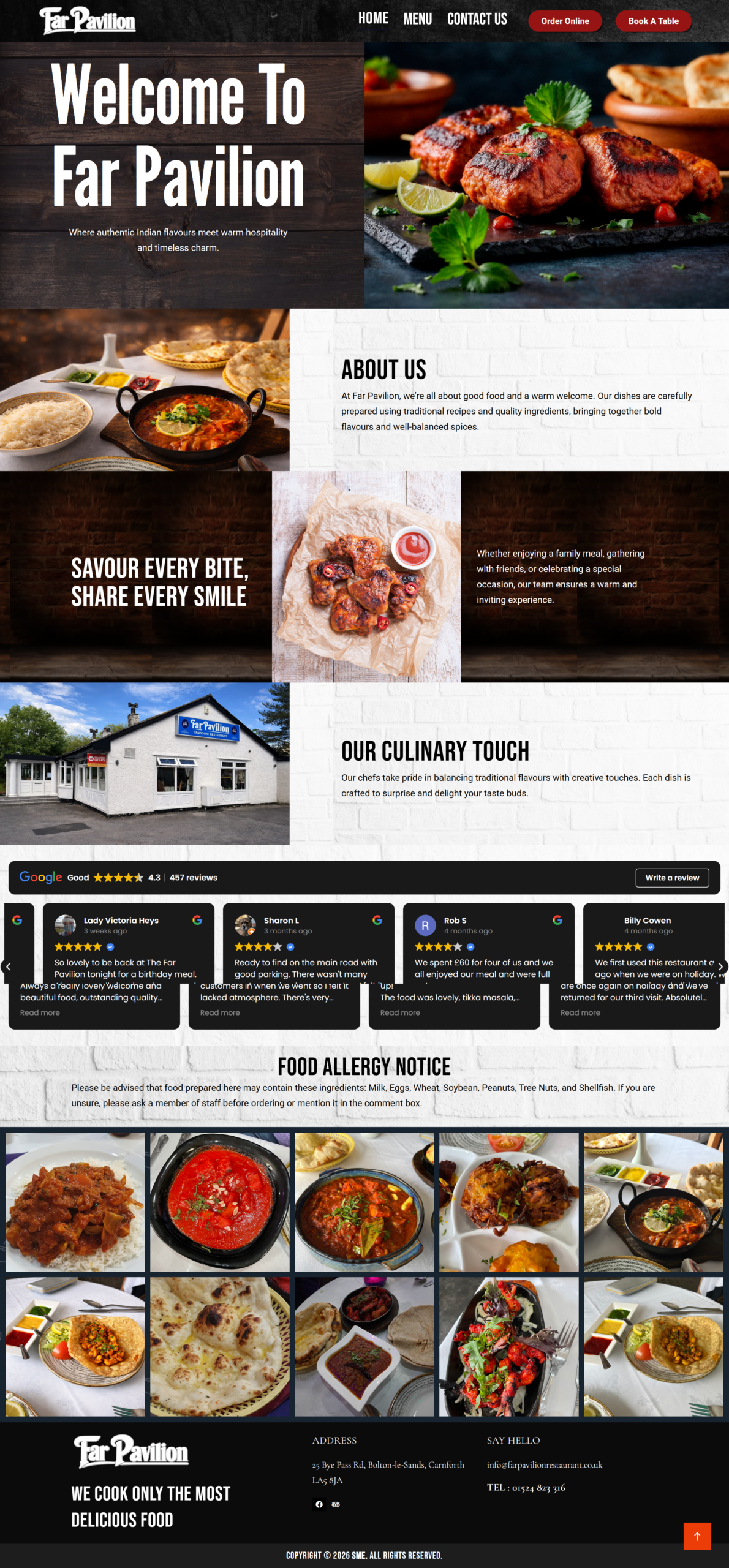 Crowwood hotel website screenshot